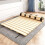 Solid Pine Bed Slats Foldable Mattress Support Board for Platform Beds Fits W60xL120cm Frame 4