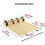 Solid Pine Bed Slats Foldable Mattress Support Board for Platform Beds Fits W60xL120cm Frame 5