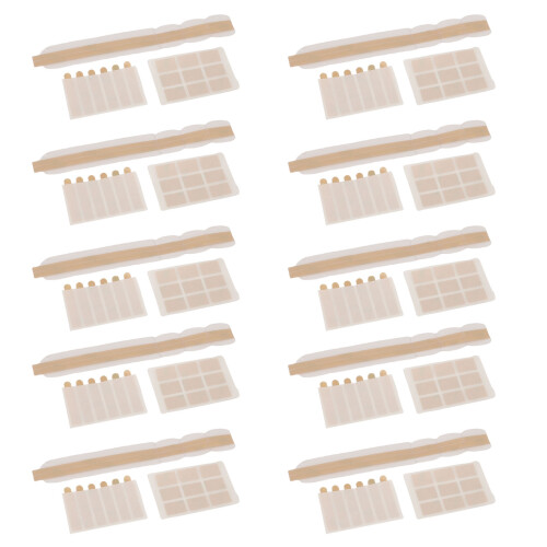 Slim Transparent Plastic Double Sided Filter Adhesive Strip 10mm x 1m 1