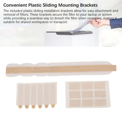 Slim Transparent Plastic Double Sided Filter Adhesive Strip 10mm x 1m 2