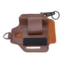 Leder-Multitool-Hülle, tragbarer PU-Organizer für Camping im Freien, Braun