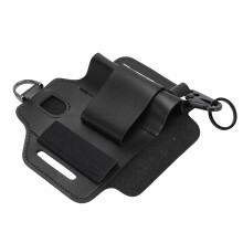 Leder-Multitool-Hülle Organizer Tragbar aus PU-Leder Schwarz 10cm