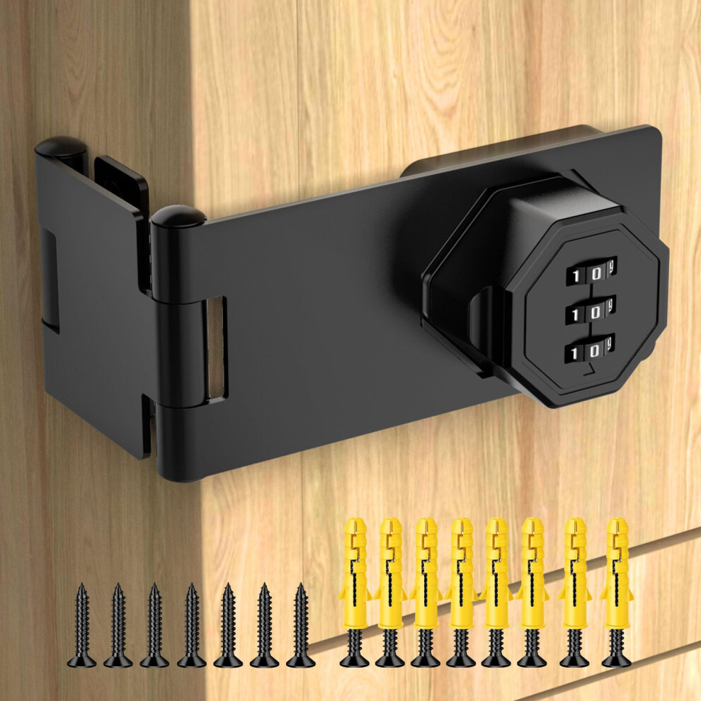 Zinc Alloy 90 Keyless Cabinet Combination Lock For Drawers, Lockers, Cupboards, Black 9187378087657