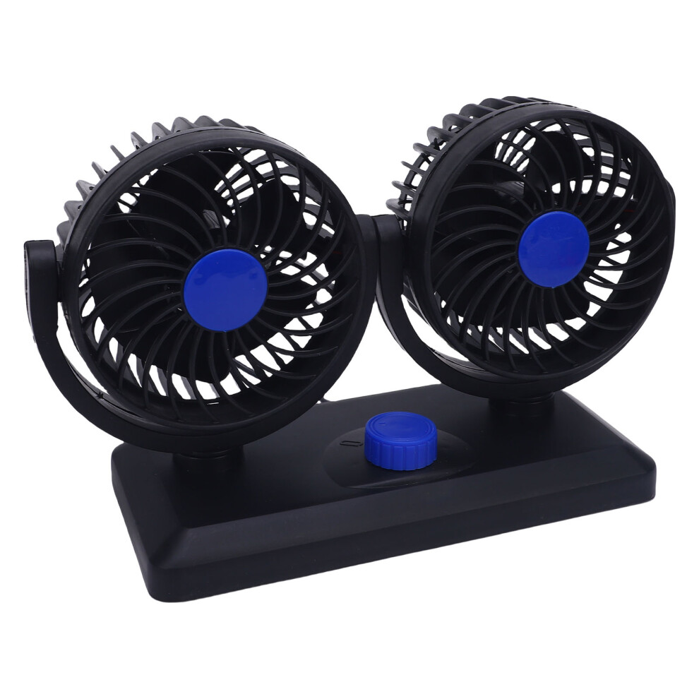 Dual Head Car Fan 2-Speed 360 Rotation For Suv Rv Truck, Dc12v 4991380648080