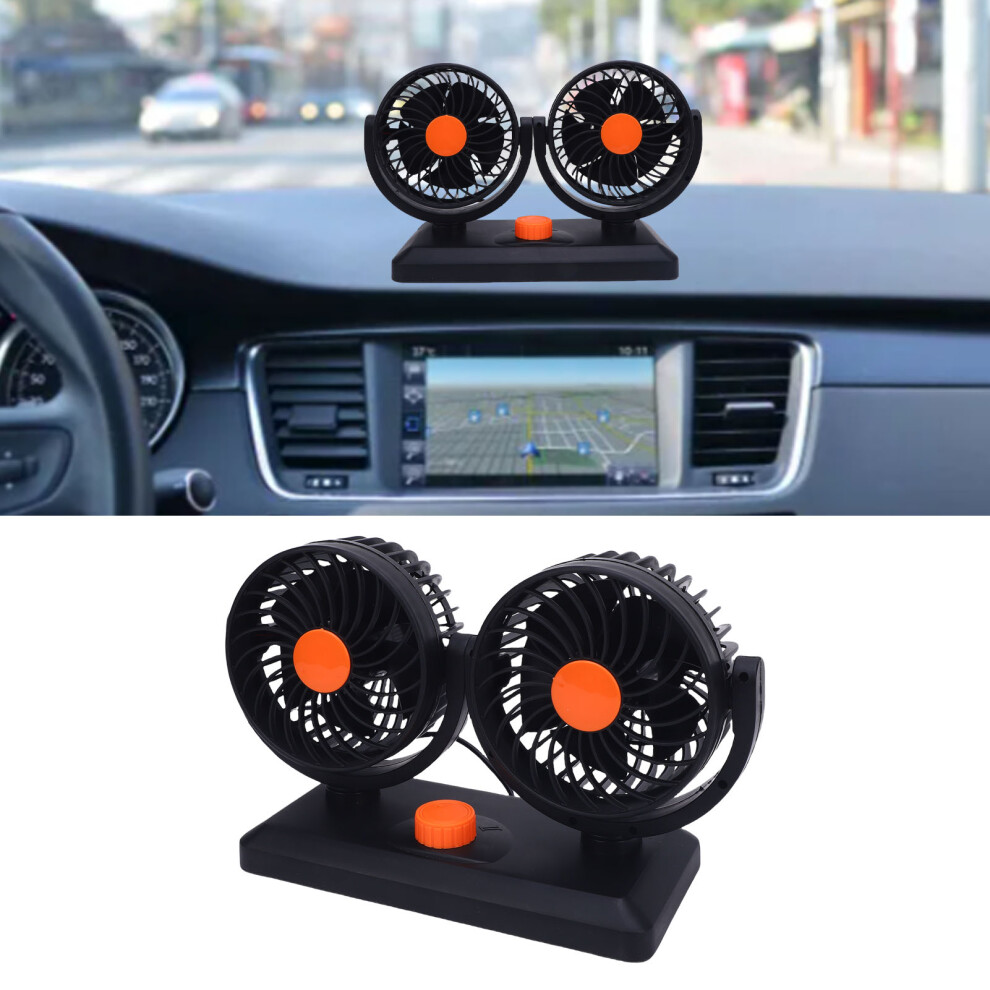 Dual Head Car Fan 2 Speed 360 Rotating 24V Suv Rv Truck Cooling Fan 9451380648091