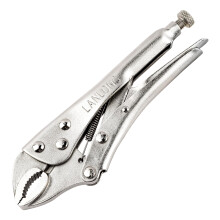 7 Inch Curved Jaw Locking Pliers with Wire Cutter, Heavy Duty for Welding and Clamping
