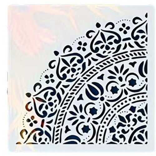 Reusable Corner Stencil for Painting on Wood Canvas Paper-B