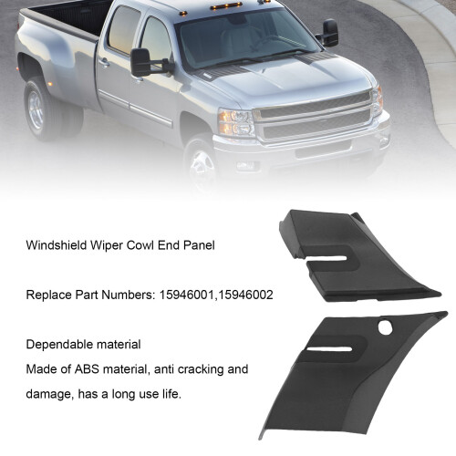 Windshield Wiper Cowl End Panel Replacement 15946001 for 1500 2500 3500 Trucks 2