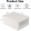 4Pack 19 Quart Stackable Plastic Storage Drawers with Clear Front and Secure Buckle Design 2