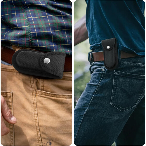 Nylon Multitool Sheath with Snap Closure, Knife Belt Pouch Fits 5''5.5'' Tools Vertical or Horizontal Carry 2