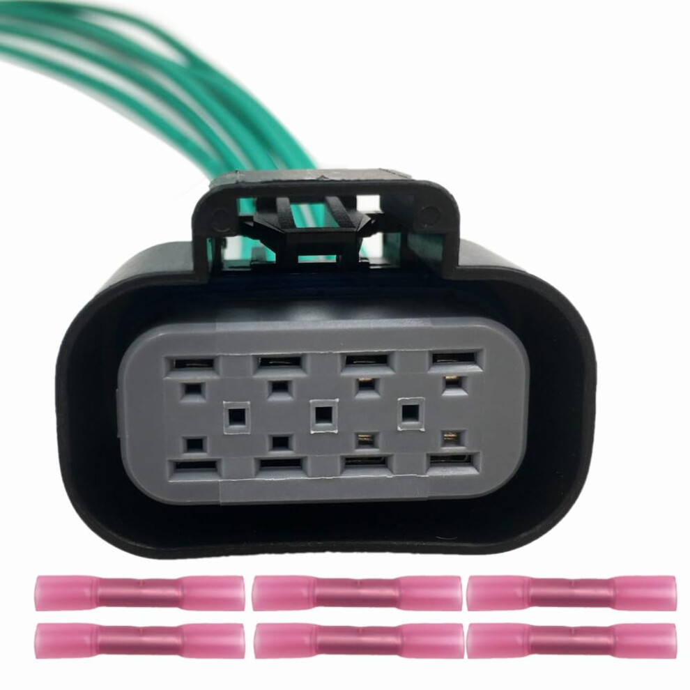 Xenon Headlight Wiring Harness Connector, Sixwire 16 Gauge Copper For 20072014 Cadillac Escalade 9094768199817