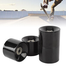 4PCS PU Skateboard Wheels 60x45mm Longboard Roller with Bearings