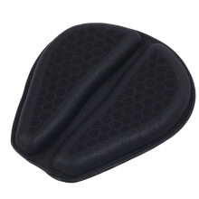 Foldable Motorcycle Gel Seat Cushion 3D Hollow Shock Absorbing Breathable Black