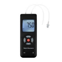Digital Handheld Manometer for HVAC Systems, Differential Pressure Gauge with 11 Selectable Units and Backlight LCD Display, Air Pressure Tester for