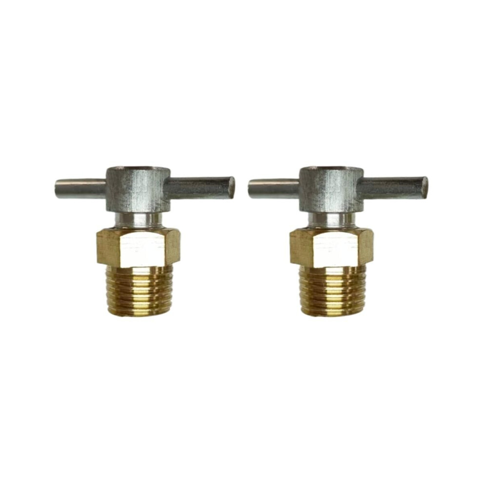 2 Pcs Electric Npt Brass Air Compressor Drain Valve 301110 With Durable Metal Construction 9187378094839