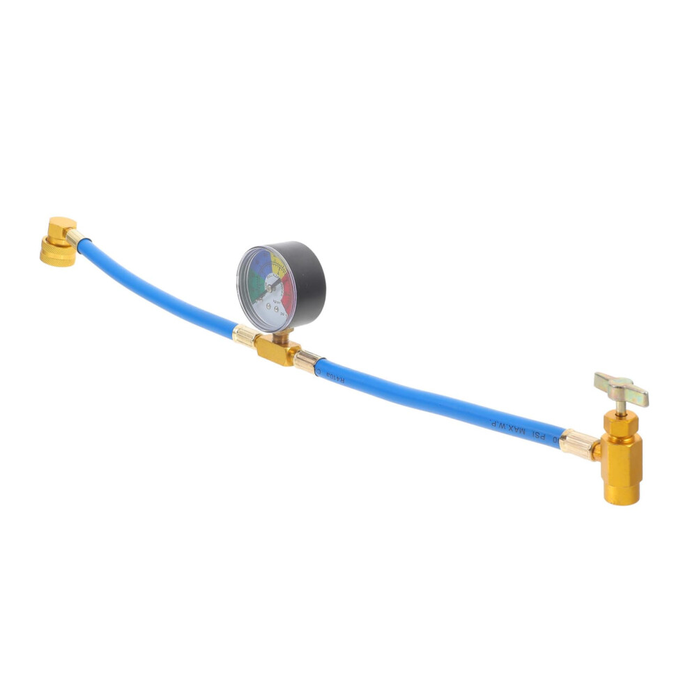 Ac Recharge Hose With Gauge, R134a Kit For Cars, Universal 1/2 Inch Thread, Accurate Pressure Monitoring 9094768200698