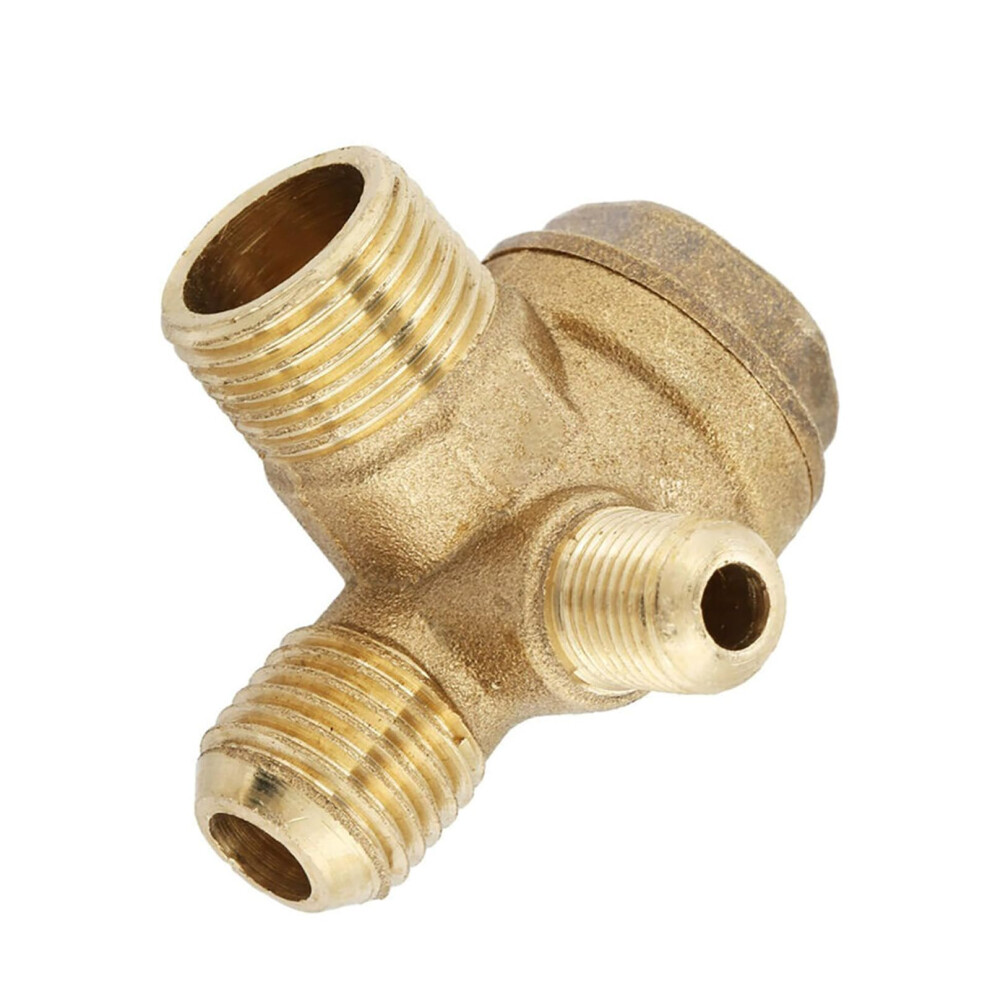 Brass 90 Degree Air Compressor Check Valve M10 M14 Pt3/8 Connector Prevent Air Backflow 9187378094969