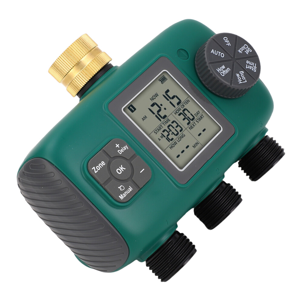 3 Outlet Brass Sprinkler Timer Water Proof Lcd Controller Nh4/3In 7891380652643