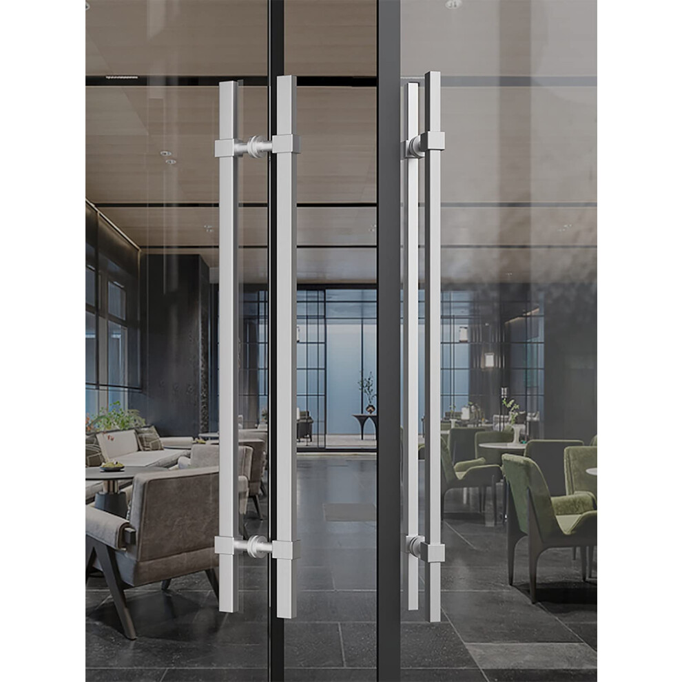 Modern 80Cm Stainless Steel Door Pull Handle For Glass, Wooden And Sliding Barn Doors 9365369440517