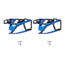 2 stuks Fietsen Waterflessenhouder Kooi-Zwart en blauw