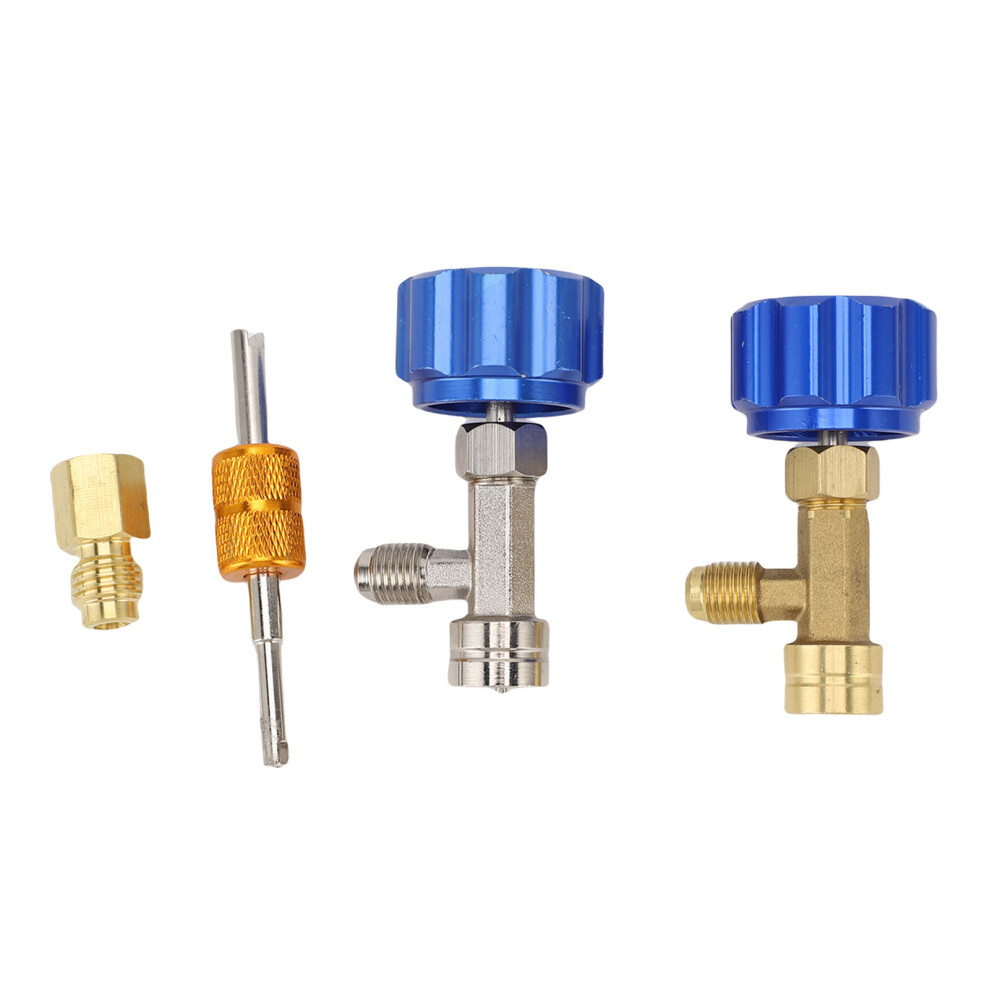 R134a Can Tap Kit Refrigerant Dispenser With Valve Core Remover, Blue 8411380654592