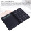 23 Keys Bluetooth Numeric Pad with Touchpad & Calculator, Foldable, Black 9