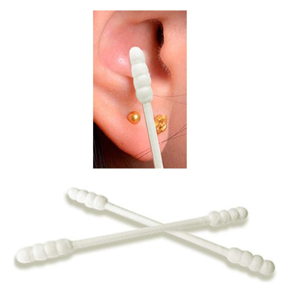 600 Count Double Grooved Cotton Swabs for Safe Ear Wax Removal and Precision Cleaning