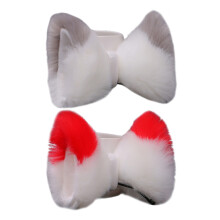 Halloween-Haaraccessoires für Damen, Cosplay-Kostüm-Haarnadeln mit bequemer, tragbarer Haardekoration, flauschigen Katzenohren, verstellbarer