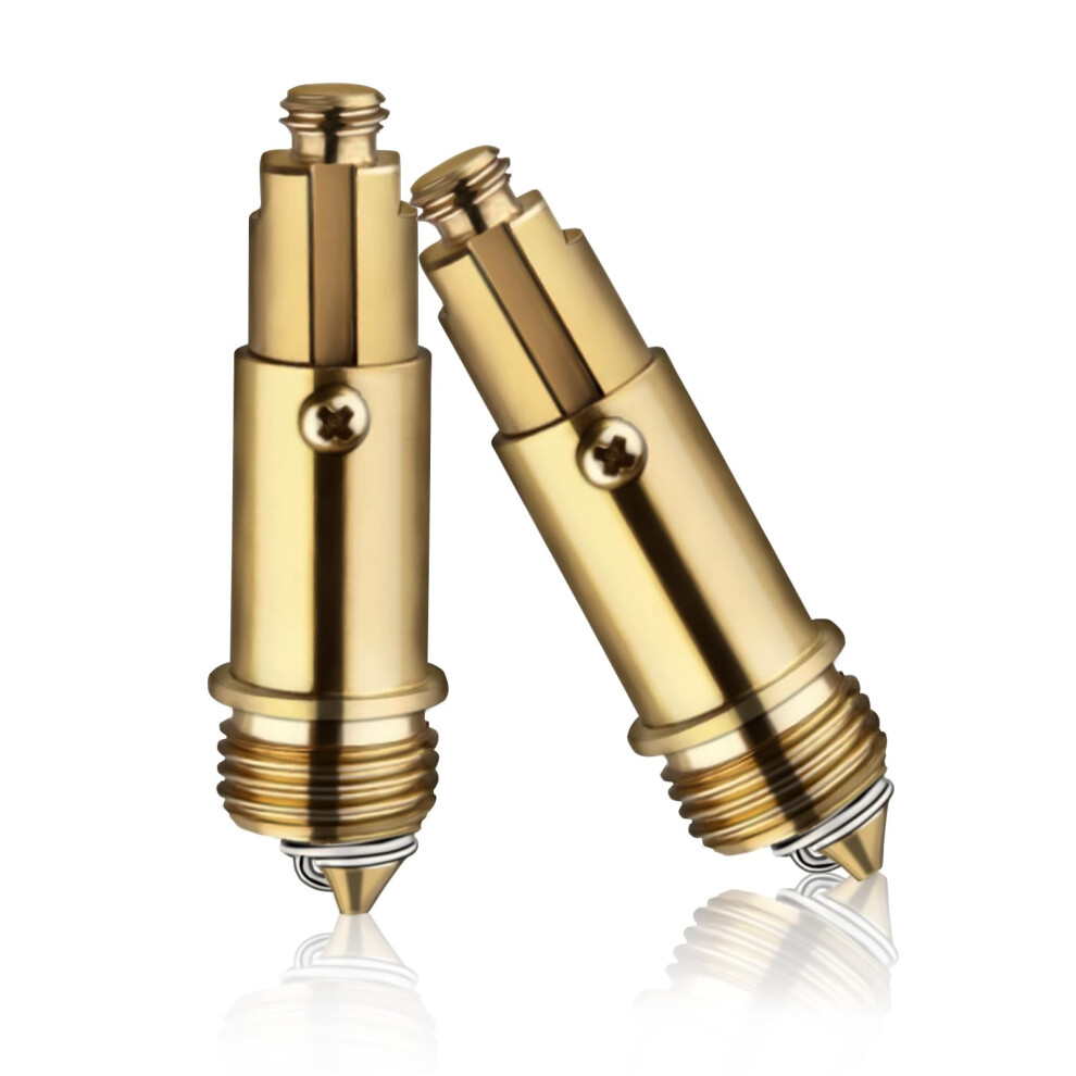 2 Pcs Universal Brass Pop Up Sink Drain Stopper With Rust Resistant Push Button Click Clack Plug 9187378099780