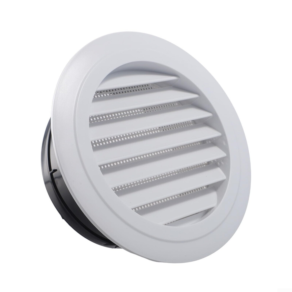 Round Louvered Vent Cover 150Mm Adjustable Airflow Abs Wall Ceiling Grille For Bathroom Office 9187378100042