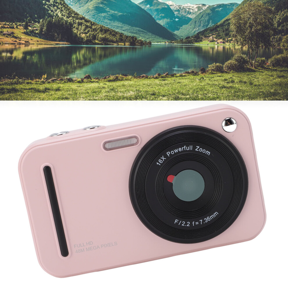 48Mp Digital Camera With 2.4" Screen, 1080P, 16X Zoom, Roseate 7891380655651