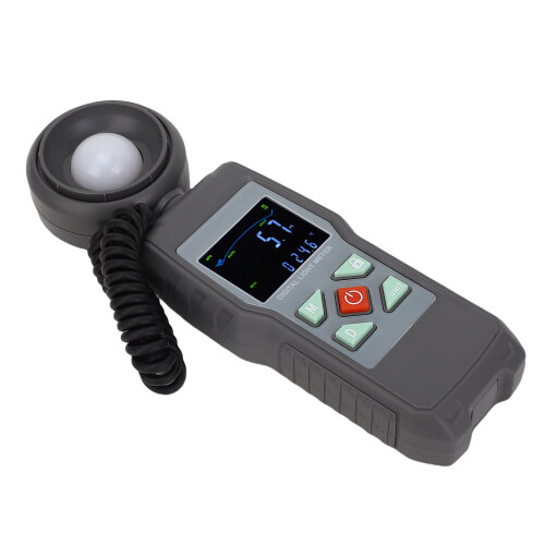 Digital Light Meter 200000LX LCD Rotatable Sensor Illuminance & Temperature