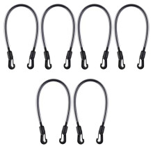 6 Correas Elásticas para Patas de Manta de Caballo, de Repuesto con Clips en los Extremos, Longitud Ajustable de 20 A 30 Pulgadas.