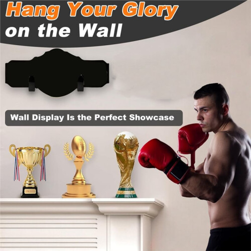 2Pcs Wrestling Championship Belt Display Holder Wall Mount Display ,Belt Horizontal Wall Mount Organizer 1