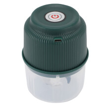 Elektrischer Knoblauchhäcksler 260 ml, Tragbarer Gemüseschneider, Dunkelgrün