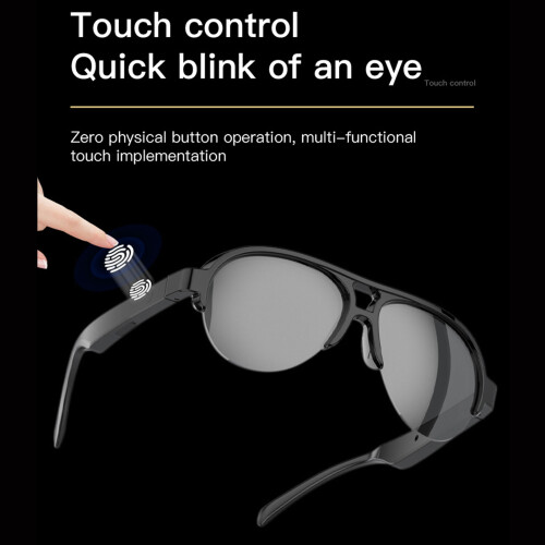 AI Smart Glasses with 144 Language Translation Bluetooth 5.4 Rainproof 2