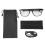 Wireless Smart Glasses with Mic, Speaker, 150mAh Battery Black Frame 2