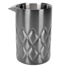 540ml Double Walled Stainless Steel Cocktail Mixing Glass, Black