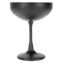 304 Edelstahl Cocktailglas – Bruchfest, 350ml, Schwarz Graviert