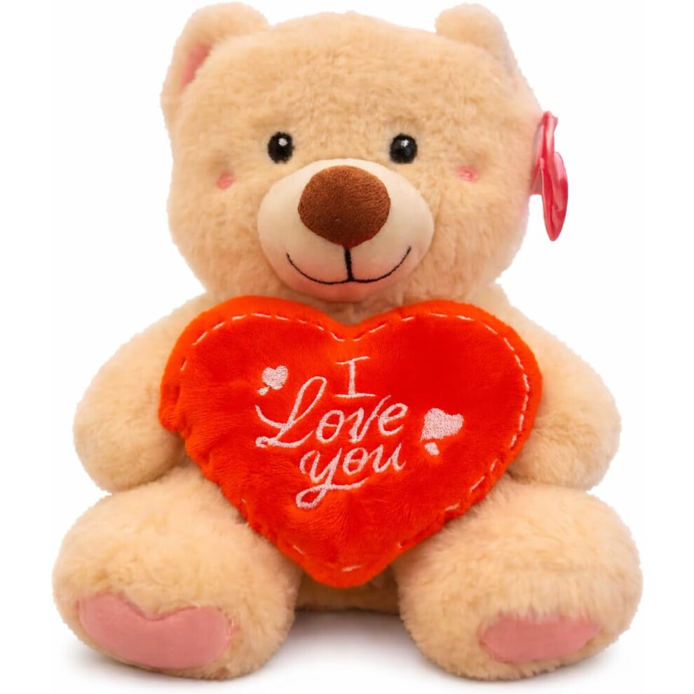 Pms International 20Cm Valentines Sitting Teddy Bear Plush Soft Toy