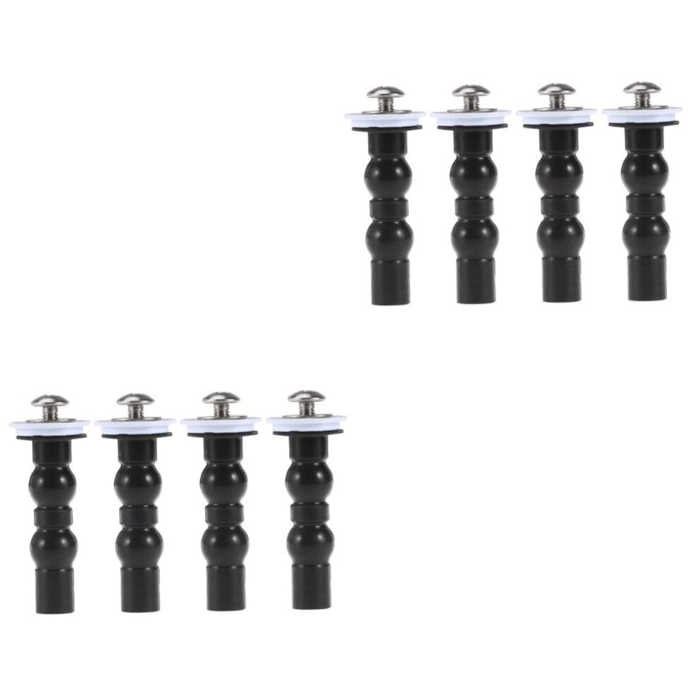 8Pcs Stainless Steel Toilet Seat Bolts And Rubber Expansion Lid Screws For Secure Replacement 9187378103524