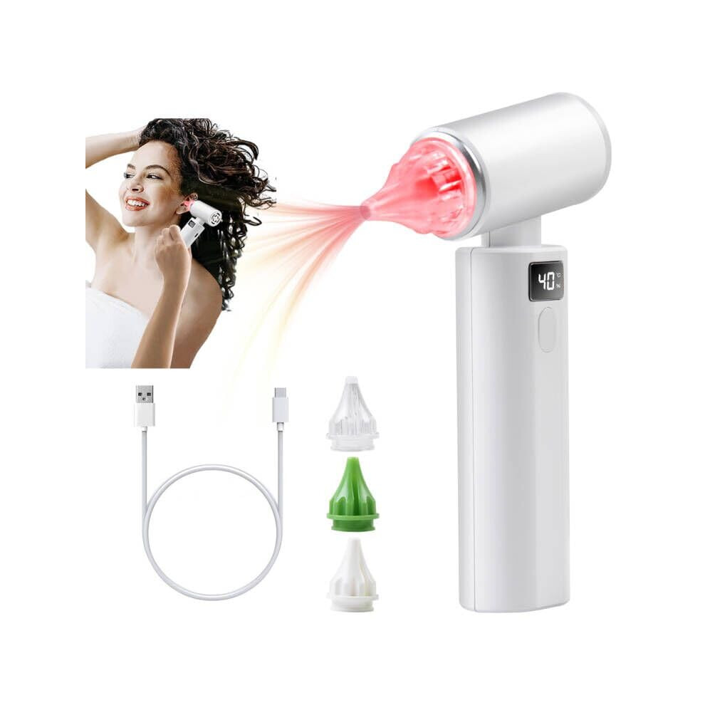 Ear Dryer with Red Light Therapy, Fast Ear Water Remover for Swimmers, Rechargeable and Safe