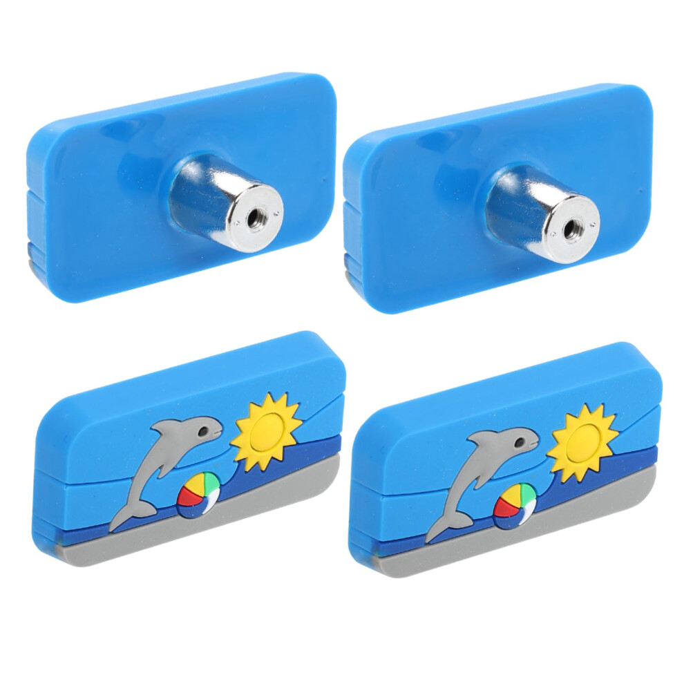 4Pcs Cartoon Cabinet Knobs For Kids Colorful Drawer Pull Handles Rubber Zinc Alloy Wardrobe Door 9164114223623