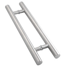 Sliding Barn Door Handle Brushed Stainless Steel Glass Pull for Office Hotel , 800x500mm
