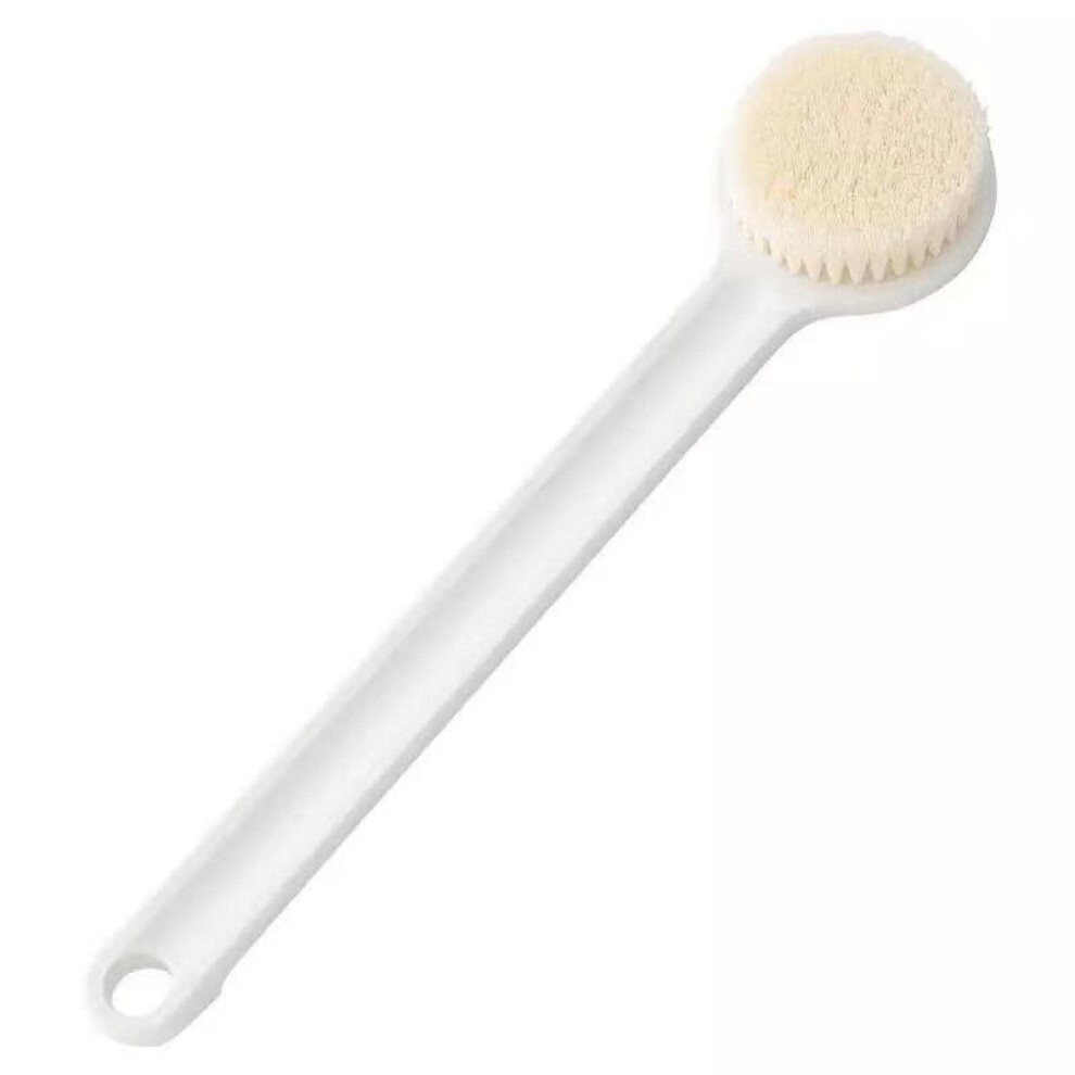 Long Handle Bath Brush with Soft Nylon Bristles for Gentle Exfoliating and Back Scrubbing in Shower