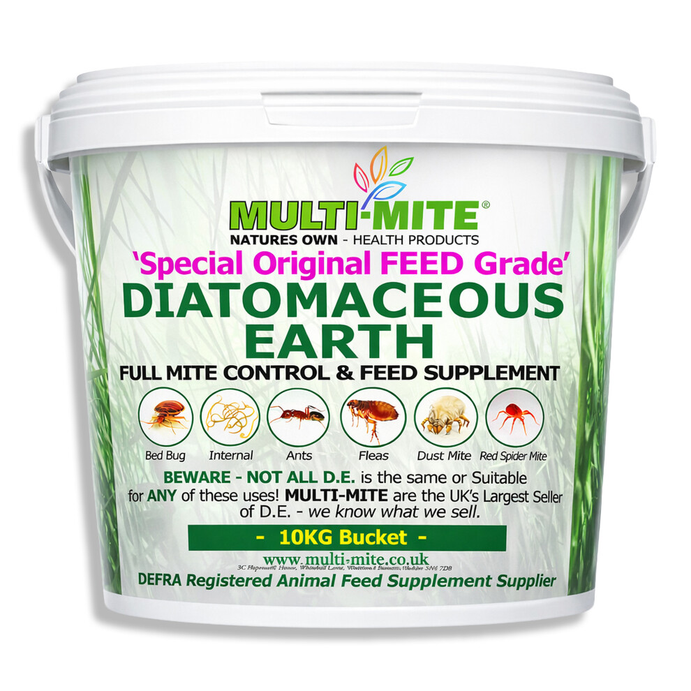 Multi-Mite Multi Mite 10Kg Bucket Feed Grade De - Diatomaceous Earth