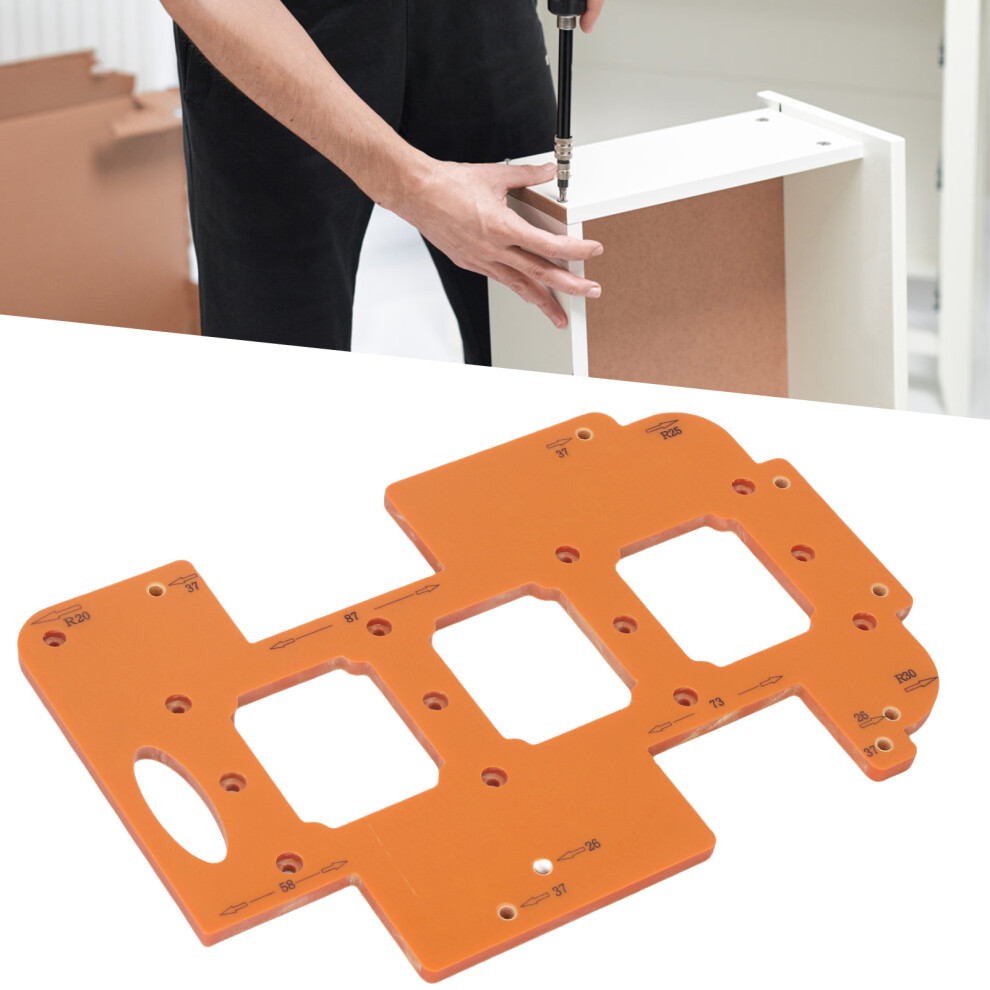 3 In 1 Slotting Template 70X60mm For Woodworking R20 R25 R30 9461380659478