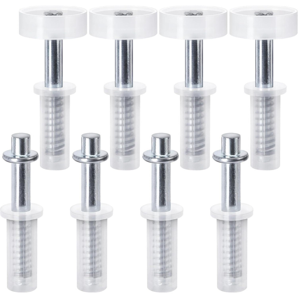 8Pcs Bifold Door Hardware Kit With Springloaded Rollers And Pivots For Smooth Closet 9187378106167