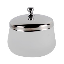 Crystal Nail Art Cup with SpillResistant Lid, Round Manicure Glass Bowl for Salon and Home