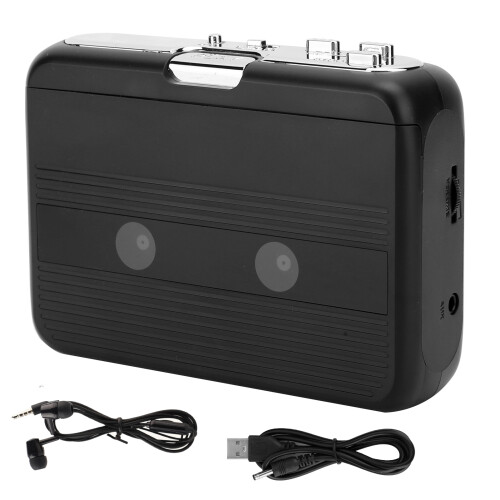 Bluetooth Portable Cassette Player, HiFi Cassette Player with Auto Reverse Function and FM Radio Function, Stereo Cassette Player with Bluetooth 5.0